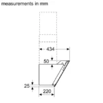 (80cm, N) Hút mùi BOSCH kính nghiêng Series 2 DWK87EM60B (669m3/h)