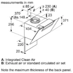 (80cm, N) Hút mùi BOSCH kính nghiêng Series 2 DWK87EM60B (669m3/h)
