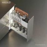 (250-450mm) Giá dao thớt chai lọ HiGold inox304 nan dẹt (Diamond )