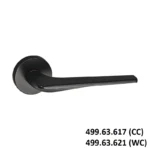 (SET C) Bộ tay nắm gạt HAFELE 499.63.617 499.63.621 (Đen mờ)