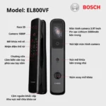 (100mm,FaceID) Khóa điện tử BOSCH EL800VF