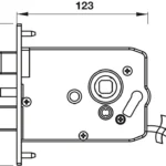 (120mm) Khoá điện tử vân tay HAFELE EL9000-TCS