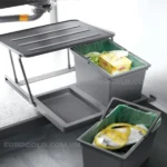 (40cm) Thùng rác EUROGOLD 2 ngăn E008