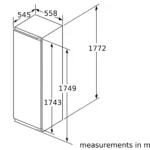 Tủ lạnh âm tủ 212L, BOSCH Series 6 GIN81ACE0 (Inox)