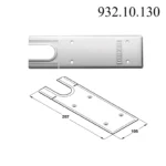 (150kg, EN1-4,HO/F) Bản lề sàn HAFELE GEZE 932.10.051 932.10.050 TS 500NV (Lắp âm)