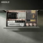 (600-900mm) Giá bát đĩa đa năng tủ dưới HiGold Sheare, khay hộp