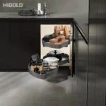 (420mm) Giá góc hình lá HiGold Shear, khay hộp (Trái, Phải)