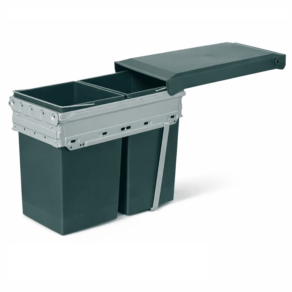 (P,30cm,30L) Thùng rác HAFELE 502.72.761 2 ngăn HAILO TANDEM