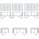 (H2600mm, 25kg) Cửa trượt xoay HAFELE 409.31.010 409.31.011 HAWA folding concepta 25