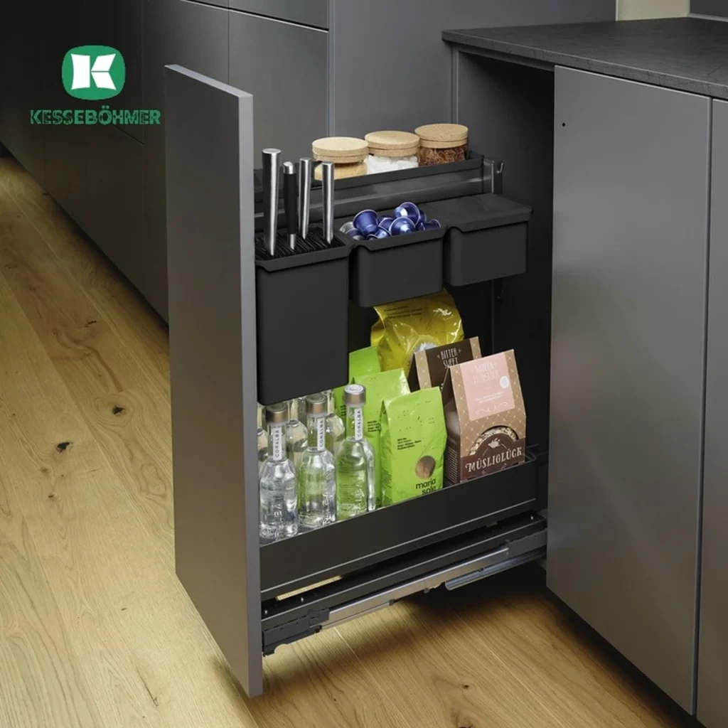 (K, 300-400mm) Rổ đa năng Kesseböhmer Dispensa Junior III 545.11.962 545.11.373