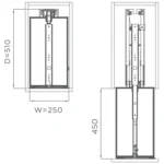 (Rút) Tủ kho 300mm, khay hộp HiGold Series Shearer