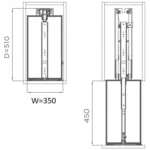(Rút) Tủ kho 400mm, khay hộp HiGold Series Shearer
