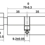 (SET A) Bộ tay nắm gạt HAFELE 499.63.600 499.63.604 (Nickel mờ)