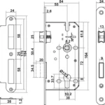 (SET A) Bộ tay nắm gạt HAFELE 499.63.600 499.63.604 (Nickel mờ)