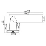 (SET A) Bộ tay nắm gạt HAFELE 499.63.601 499.63.605(Đen mờ)