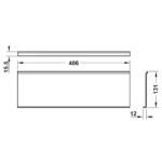 Kệ đa năng màu đen mờ treo tường bếp Hafele 523.00.310
