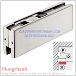 Kẹp kính trên Hafele inox bóng 981.00.011