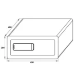 Két sắt mã số mini Hafele SB-700 836.28.380 (cảm ứng)