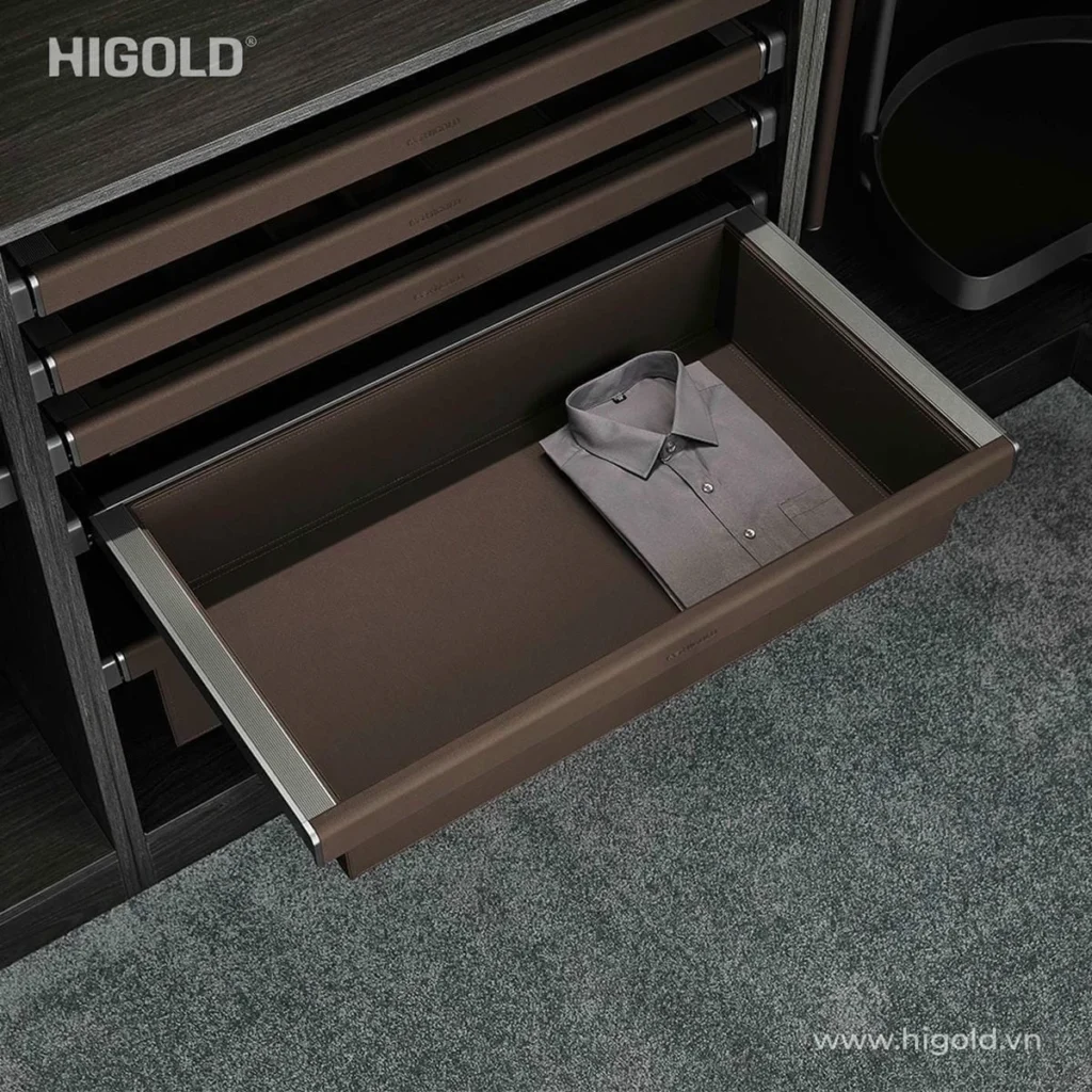 Ngăn kéo thấp đựng quần áo, HiGold Series BV 2.0 (Nâu)
