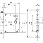 (100mm) Khoá điện tử vân tay HAFELE DL7100 912.05.498 (Màu đen)