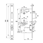 (120mm) Khoá điện tử vân tay HAFELE DL7600 912.20.237 (màu đen)
