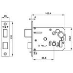 (120mm, Chống cháy) Khoá điện tử vân tay HAFELE EL7800-TCS 912.05.763 (đen)
