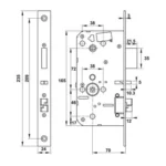 (120mm) Khoá điện tử vân tay HAFELE PP900 912.05.691 (Màu đen)