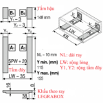 (Sink drawer,LEGRABOX) Ngăn kéo dưới chậu rửa Blum  LEGRABOX C 770C5002I 2876461 (Inox)