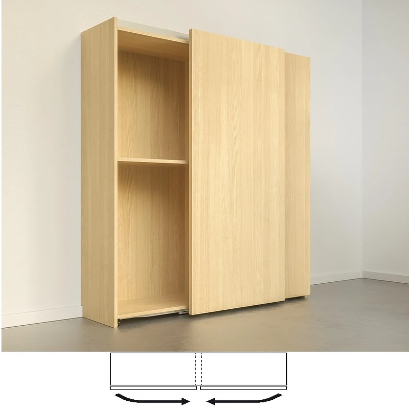(50kg,H2700mm) Cửa trượt phẳng nội thất HAFELE 406.11.285 406.11.286 M 50 F FB