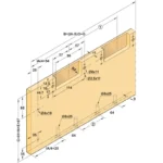 (50kg,H2700mm) Cửa trượt phẳng nội thất HAFELE 406.11.285 406.11.286 M 50 F FB