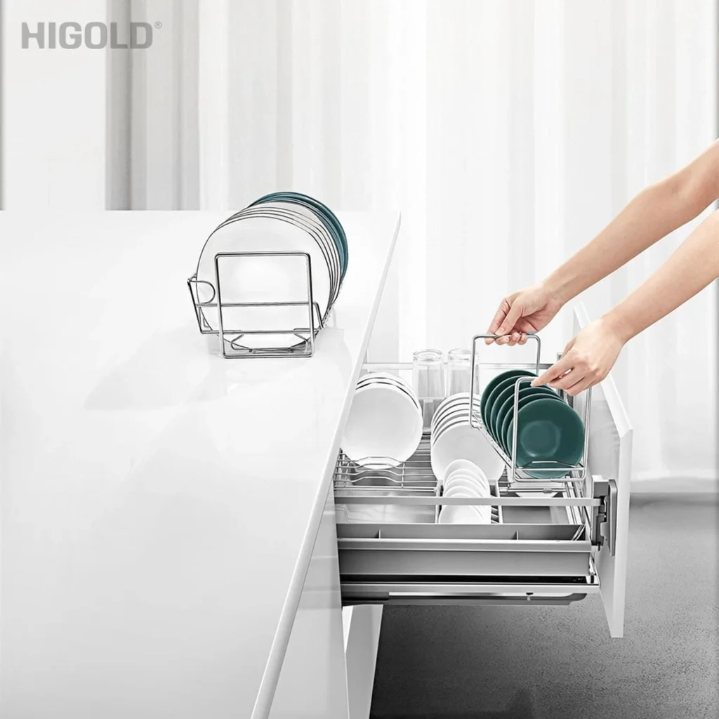 (600-900mm) Giá bát đĩa tủ dưới HiGold Martin, inox304