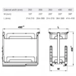 (P,250-450mm, oval) Rổ gia vị HAFELE 547.10.062 547.10.063 547.10.064 547.10.065 547.10.066 KOSMO-P OMERO