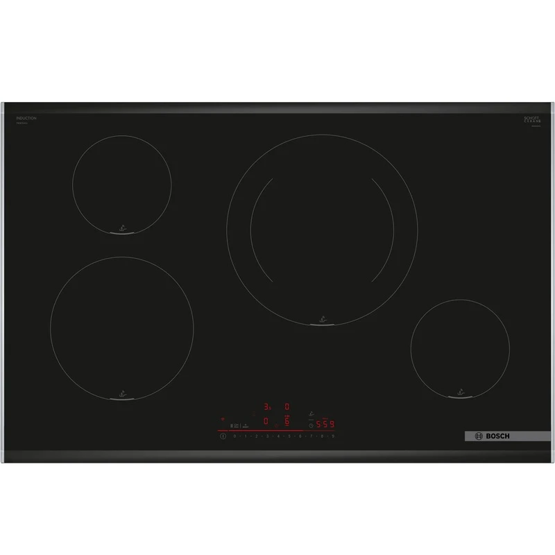 (80cm,7.4kW) Bếp từ BOSCH Series 6 PIE875HC1E, 3 vùng nấu (Wìfi)