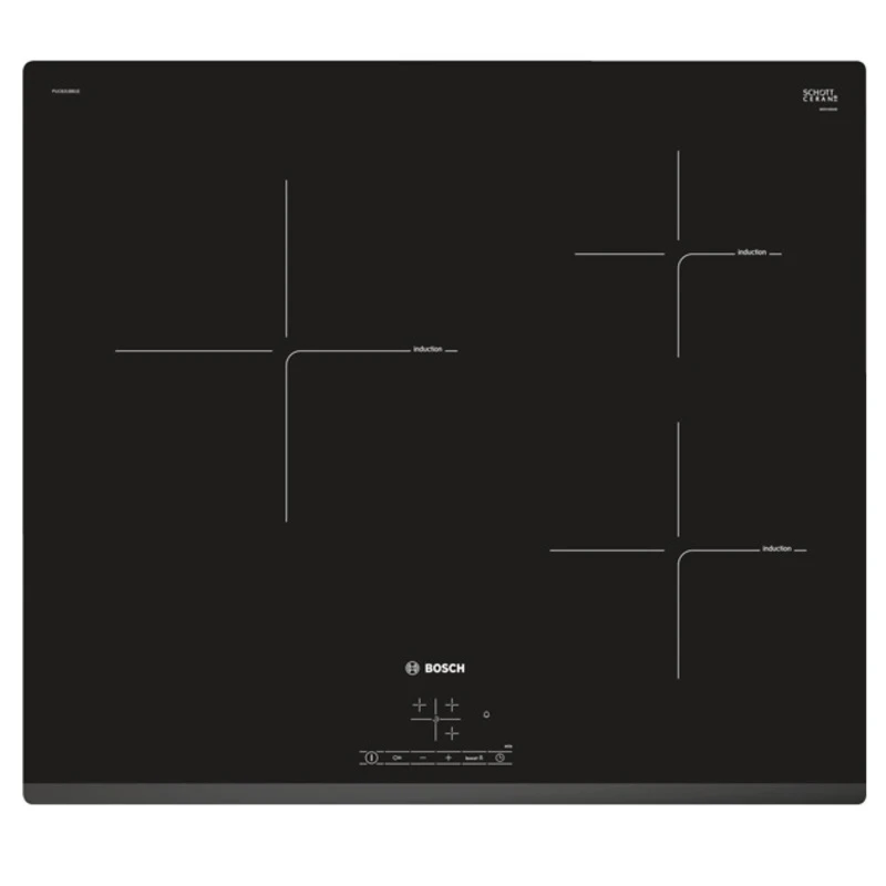 (60cm,4.6kW) Bếp từ BOSCH Series 4 PUC631BB1E, 3 vùng nấu