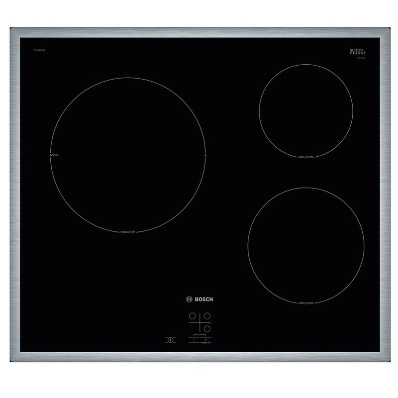 (60cm,4.6kW) Bếp từ BOSCH Series 2 PUC64RAA5E 3 vùng nấu