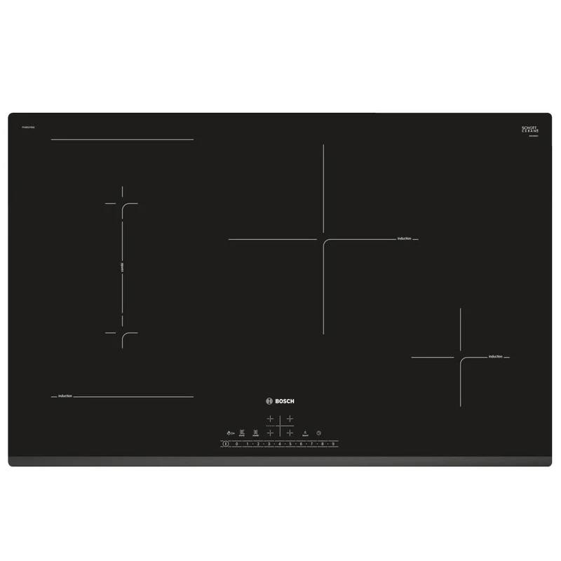 (80cm,7.4kW) Bếp từ BOSCH Series 6 PVS831FB5E, 4 vùng nấu