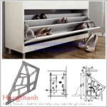 (3 tầng) Phụ kiện tủ giày HAFELE 892.14.253