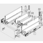 (Sink drawer,MERIVOBOX )Ngăn kéo dưới chậu rửa Blum MERIVOBOX R3 470M5002S SP-01 2313540 (Silk white matt)