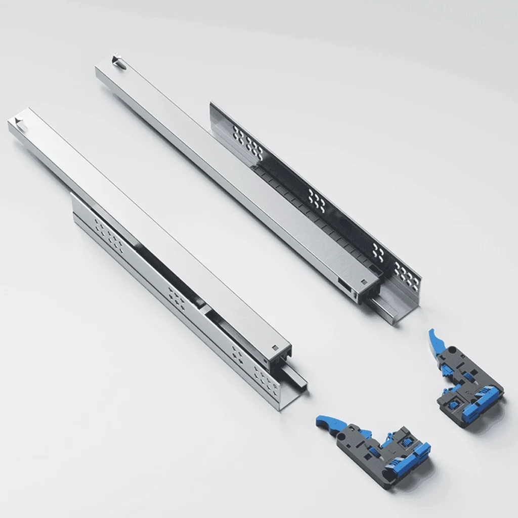 (250mm,GC) Ray trượt âm HiGold 811211 giảm chấn, mở toàn phần (series M2.0)