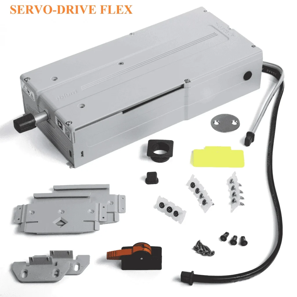 (Flex) Bộ đẩy điện BLUM Z10C500A.01 8885000 cho cánh tủ lạnh, tủ đông, máy rửa bát SERVO-DRIVE Flex