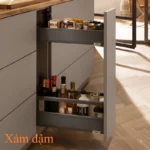 (R1-R2,MERIVOBOX) Ngăn kéo hẹp Blum 47050B0S TW 1165257 8117030 1460410