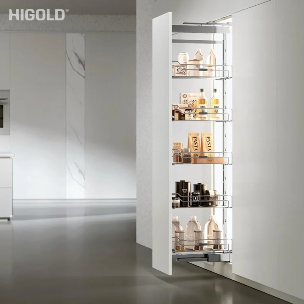 (Rút) Tủ kho 300mm, nan tròn inox304 HiGold Series Platinum