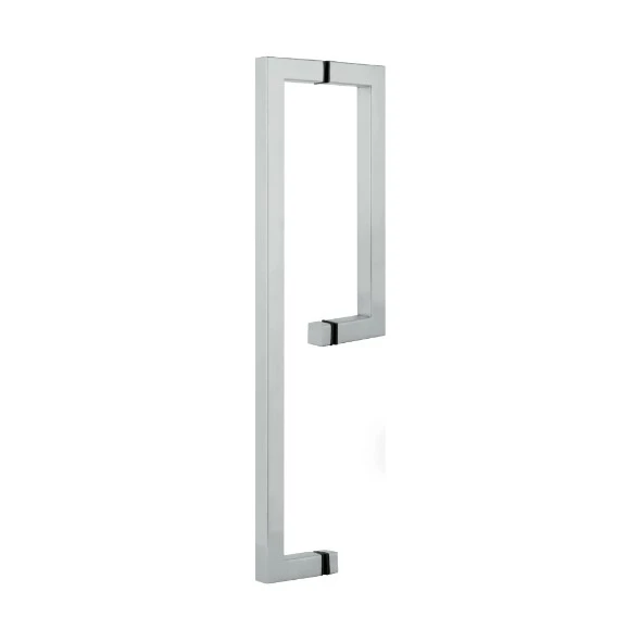 Tay nắm vuông cho cửa cabin tắm Hafele inox bóng 903.02.252