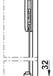 Tay nâng cánh đôi xếp Free Fold Hafele 493.05.735