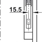 Tay nâng cánh đơn Free Flap 3.15 Hafele Model F 493.05.862