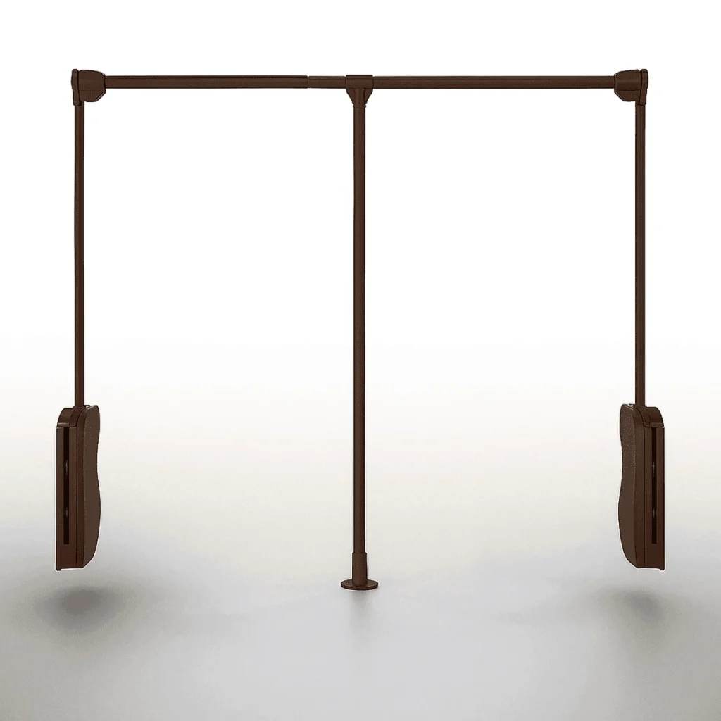 (550-1270mm) Tay nâng móc áo HAFELE, màu hạt rẻ (Chestnut)