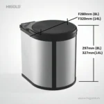 (35-40cm) Thùng rác HiGold tròn