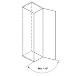 (Mở xoay, 450mm, H1950) Tủ kho HAFELE 6 tầng inox304 Kosmo Dolce