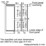 Tủ lạnh âm ngăn đá dưới Bosch KIS87AF30T Series 6