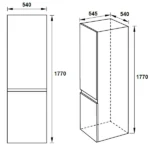 Tủ lạnh đơn âm tủ Hafele HF-BI60B 533.13.050